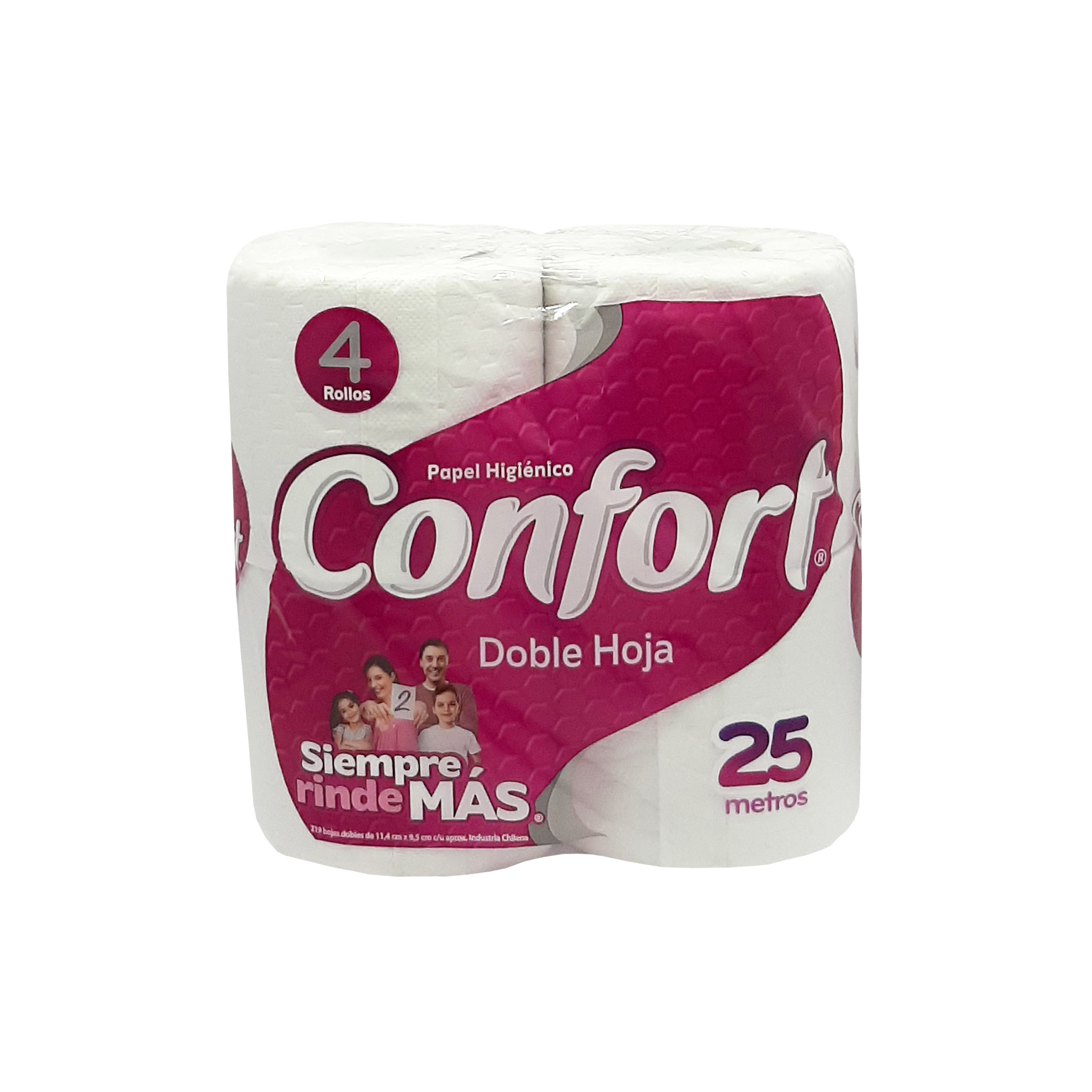 Papel Higienico Doble Hoja Confort 4rollosx22m