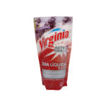 Virginia - Cera líquida roja - aroma lavanda - Pisos plásticos, cerámicos y baldosas 400 ml